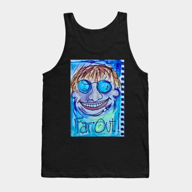 Far Out Granny Glasses Fun Tank Top by drumweaver